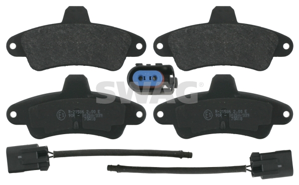 set placute frana,frana disc 50 91 6159 SWAG
